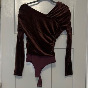 Elegant Velvet Wrap Top